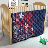 Samoa Manuia le Aso Tuto'atasi Quilt Siapo Mamanu Mix Tatau Marlin - Flag Color