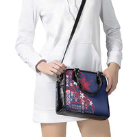 Samoa Manuia le Aso Tuto'atasi Shoulder Handbag Siapo Mamanu Mix Tatau Marlin - Flag Color LT7 - Polynesian Pride