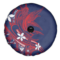 Samoa Manuia le Aso Tuto'atasi Spare Tire Cover Siapo Mamanu Mix Tatau Marlin - Flag Color LT7 - Polynesian Pride
