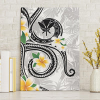Kanaka Maoli Hawaii Plumeria Canvas Wall Art Dancing Tentacles White Style LT7 Without Frame White - Polynesian Pride