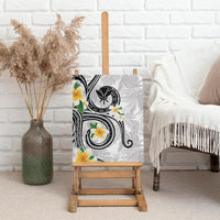 Kanaka Maoli Hawaii Plumeria Canvas Wall Art Dancing Tentacles White Style LT7 - Polynesian Pride