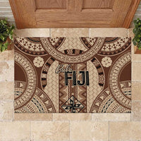 Bula Fiji Vintage Rubber Doormat Brown Masi Motifs