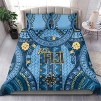 Bula Fiji Vintage Bedding Set Prussian Blue Masi Motifs LT7 - Polynesian Pride