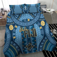 Bula Fiji Vintage Bedding Set Prussian Blue Masi Motifs LT7 - Polynesian Pride