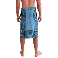 Bula Fiji Vintage Lavalava Prussian Blue Masi Motifs