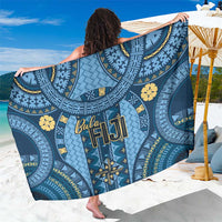 Bula Fiji Vintage Sarong Prussian Blue Masi Motifs