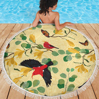 Aloha Hawaii Beach Blanket I'iwi on Mamane Pastel Cream