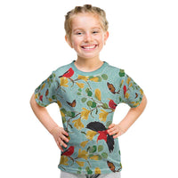 Aloha Hawaii Kid T Shirt I'iwi on Mamane Pastel Turquoise