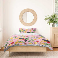 Aloha Hawaii Bedding Set I'iwi on Mamane Pastel Pink