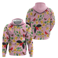 Aloha Hawaii Hoodie I'iwi on Mamane Pastel Pink