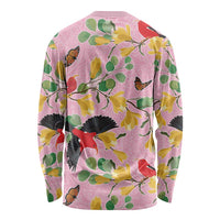 Aloha Hawaii Long Sleeve Shirt I'iwi on Mamane Pastel Pink LT7 - Polynesian Pride