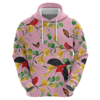 Aloha Hawaii Zip Hoodie I'iwi on Mamane Pastel Pink LT7 - Polynesian Pride