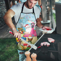 Have Yourself A Beachy Little Christmas Apron with Santa Chilling - Polynesian Pride