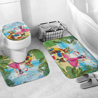 Have Yourself A Beachy Little Christmas Bathroom Set with Santa Chilling - Polynesian Pride