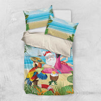 Have Yourself A Beachy Little Christmas Bedding Set with Santa Chilling - Polynesian Pride