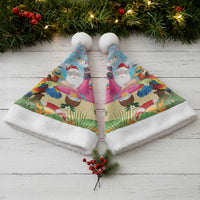 Have Yourself A Beachy Little Christmas Santa Hat with Santa Chilling - Polynesian Pride