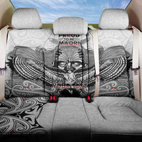 Aotearoa Personalized Back Car Seat Cover Proud To Be Maori LT7 One Size White - Polynesian Pride