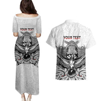 Aotearoa Personalized Couples Matching Puletasi and Hawaiian Shirt Proud To Be Maori