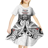 Aotearoa Personalized Kid Short Sleeve Dress Proud To Be Maori LT7 - Polynesian Pride