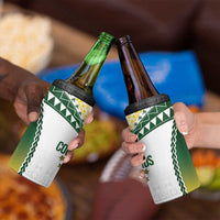 Cook Islands Rugby 4 in 1 Can Cooler Tumbler Kuki's Aitu Champions - Polynesian Pride