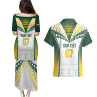 Cook Islands Rugby Custom Couples Matching Puletasi and Hawaiian Shirt Kuki's Aitu Champions LT7 - Polynesian Pride