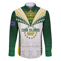 Cook Islands Rugby Custom Family Matching Long Sleeve Bodycon Dress and Hawaiian Shirt Kuki's Aitu Champions LT7 Dad's Shirt - Long Sleeve Colorful - Polynesian Pride