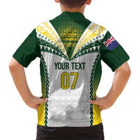 Cook Islands Rugby Custom Family Matching Mermaid Dress and Hawaiian Shirt Kuki's Aitu Champions LT7 - Polynesian Pride