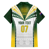 Cook Islands Rugby Custom Family Matching Off Shoulder Short Dress and Hawaiian Shirt Kuki's Aitu Champions - Polynesian Pride