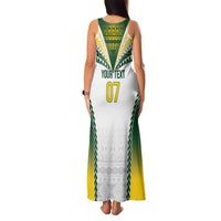Cook Islands Rugby Custom Family Matching Tank Maxi Dress and Hawaiian Shirt Kuki's Aitu Champions - Polynesian Pride