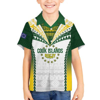 Cook Islands Rugby Custom Kid Hawaiian Shirt Kuki's Aitu Champions - Polynesian Pride