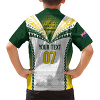 Cook Islands Rugby Custom Kid Hawaiian Shirt Kuki's Aitu Champions - Polynesian Pride