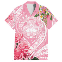 Aloha Hawaii Maui Family Matching Off The Shoulder Long Sleeve Dress and Hawaiian Shirt Goddess Lokelani Rose