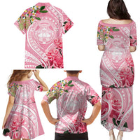Aloha Hawaii Maui Family Matching Puletasi and Hawaiian Shirt Goddess Lokelani Rose