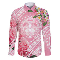 Aloha Hawaii Maui Family Matching Short Sleeve Bodycon Dress and Hawaiian Shirt Goddess Lokelani Rose