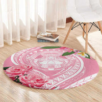 Aloha Hawaii Maui Round Carpet Goddess Lokelani Rose
