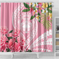 Aloha Hawaii Maui Shower Curtain Goddess Lokelani Rose
