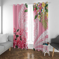 Aloha Hawaii Maui Window Curtain Goddess Lokelani Rose