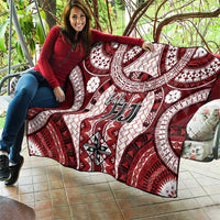 Bula Fiji Vintage Quilt Scarlet Masi Motifs