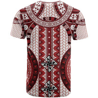Bula Fiji Vintage T Shirt Scarlet Masi Motifs