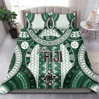Bula Fiji Vintage Bedding Set Phthalo Green Masi Motifs