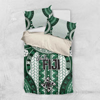 Bula Fiji Vintage Bedding Set Phthalo Green Masi Motifs