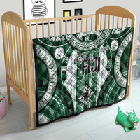 Bula Fiji Vintage Quilt Phthalo Green Masi Motifs