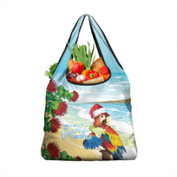 Have A Very Beach Christmas Grocery Bag Parrot By Lehua Flower - Polynesian Pride