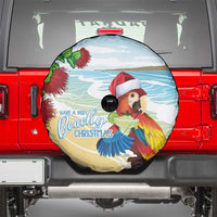 Have A Very Beach Christmas Spare Tire Cover Parrot By Lehua Flower - Polynesian Pride