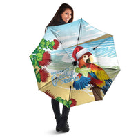 Have A Very Beach Christmas Umbrella Parrot By Lehua Flower - Polynesian Pride