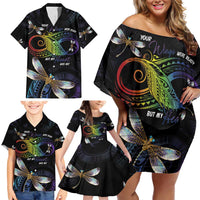 Personalised Polynesian Memorial Family Matching Off Shoulder Short Dress and Hawaiian Shirt Your Wings Were Ready But My Heart Was Not LT7 - Polynesian Pride