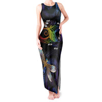 Personalised Polynesian Memorial Tank Maxi Dress Your Wings Were Ready But My Heart Was Not LT7 Women Black - Polynesian Pride