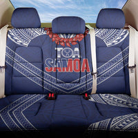 Toa Samoa Rugby Back Car Seat Cover Ulafala Mix Nifo'oti LT7 One Size Blue - Polynesian Pride