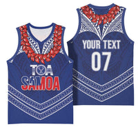 Toa Samoa Rugby Custom Basketball Jersey Ulafala Mix Nifo'oti - Polynesian Pride