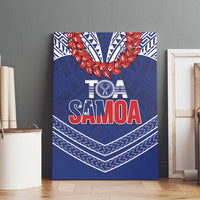 Toa Samoa Rugby Canvas Wall Art Ulafala Mix Nifo'oti - Polynesian Pride